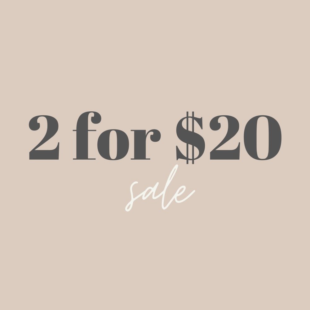 2 for $20 SALE - Marked Items